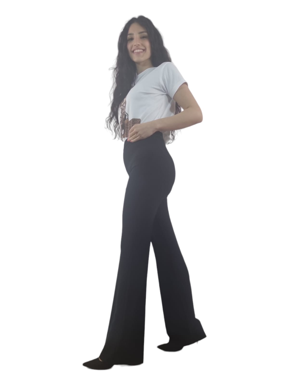 Rinascimento Pantaloni In Tessuto A Zampa RINASCIMENTO Jeans A